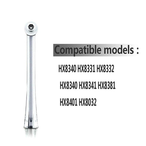 2PCS Oral Irrigator Nozzle for Philips Soni care AirFloss Ultra, Replacement Heads for HX8032/HX8331/HX8340 Models