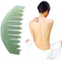 Jinshining 4Pcs Green Nature Jade Stone Massage Comb Traditional Natural Jade Massager Acupuncture Head Therapy Trigger