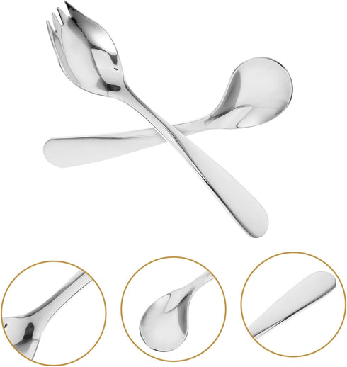 Hemoton 1 Set Elderly Tableware Handicapped Fork Spoon Angled Grip Spoon Hand Spoon Disability People Silverware Elderly Aid Utensils Scoop Cutlery Feed Child Stainless Steel Elbow