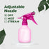 Rayson Empty Spray Bottle Refillable Container, Fine Mist Sprayer for Hair, Watering Plants, Showering Pets (1 Pack,