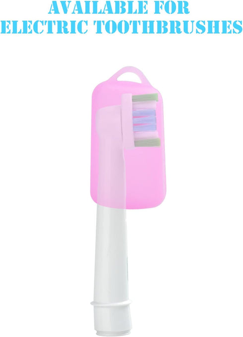 5 Packs Toothbrush Covers, Silicone Caps for Electric & Manual Toothbrush, Travel Essentials