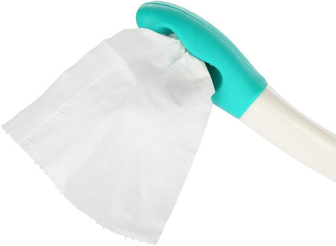 Qiterr Bottom Wiper, Long Handle Reach Comfort Holder Toilet Paper Tissue Grip Self Wipe Aid Helper