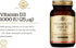 Solgar Vitamin D3 (Cholecalciferol) 25 MCG (1000 IU) - 250 Softgels for Bone Health & Immune Support.