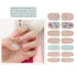 SIUSIO 112pcs Full Nail Wraps Stick on Gel Nail Polish Strips, Elegant Gradient Glitter Nail Art Sticker with Crystal
