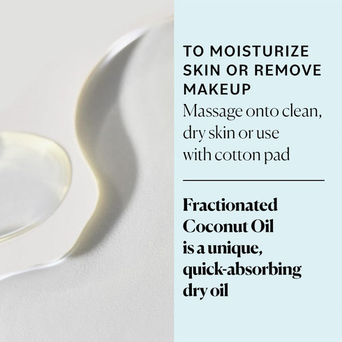 Sky Organics Fractionated Coconut Oil - Hydrating Dry Oil for Moisture, Makeup Removal, 100% Pure, 8 fl. Oz