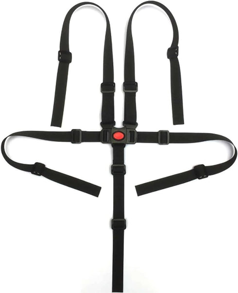 ZROSIN 5-Point Seat2pcs Kids Safety Harness Adjustable Polyester Safety Belt for High Chair/Stroller/Car
