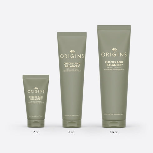 Origins Checks and Balances Frothy Face Wash, Gentle Cleanser for All Skin Types with Mint