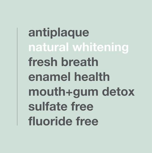 Davids Fluoride Free Toothpaste, Teeth Whitening, Antiplaque, Natural Spearmint, 5.25oz, Made in USA