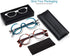 Retro Round Reading Glasses for Men and Women, Stylish Color Frame, Blue Light Blocking, Anti Eye Strain