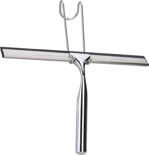 All Purpose Stainless Steel Squeegee for Glass Shower Doors, Car Windows, Home Mirrors, Bathroom Cleaner Wiper