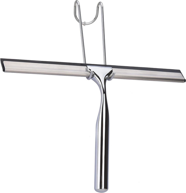 All Purpose Stainless Steel Squeegee for Glass Shower Doors, Car Windows, Home Mirrors, Bathroom Cleaner Wiper