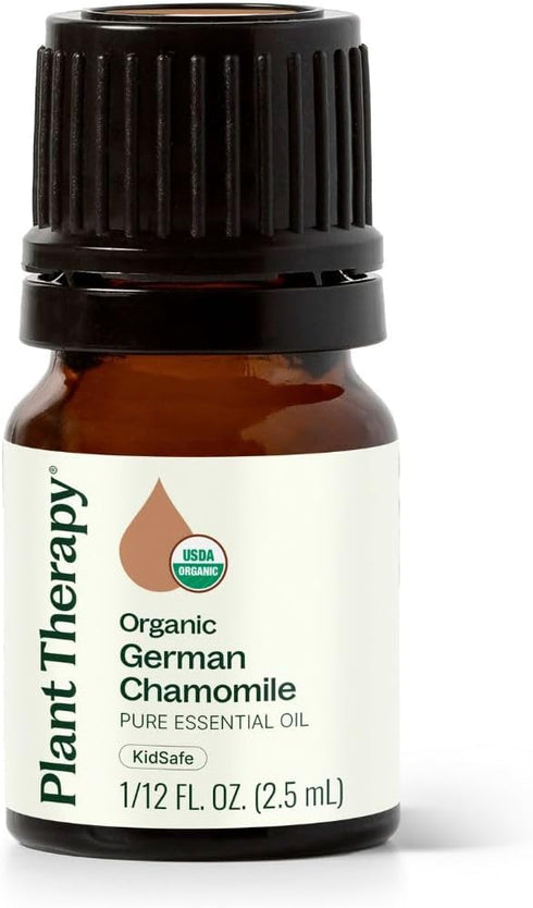 Plant Therapy Organic German Chamomile Essential Oil 2.5 mL, 100% Pure, Undiluted, Therapeutic Grade