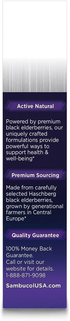 Sambucol Black Elderberry Throat Lozenge with Honey, Vitamin C & Zinc, 20 Count, 2-Pack, Soothes Sore Throat