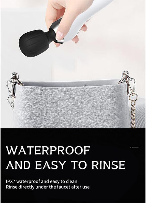 OFAK Wireless Electric Handheld Mini Massager - Portable Waterproof Back Massager Tool with Multiple Modes and Speed