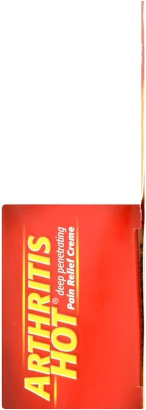 Arthritis Hot Pain Relief Creme, 3 oz, Pack of 2 for Soothing Comfort.