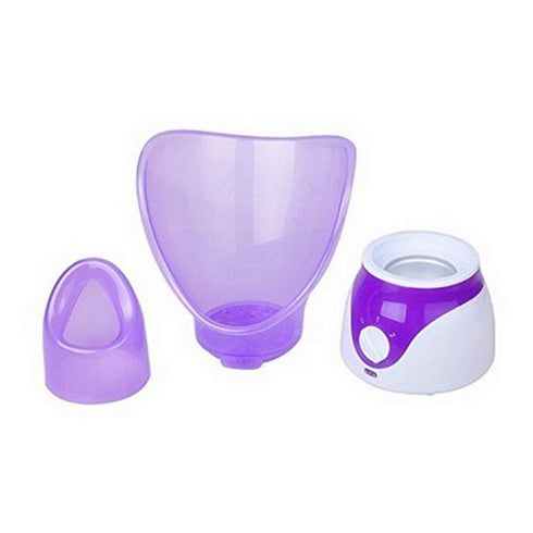 Professional Facial Steamer, Steam Inhaler for Face Mask Moisturizer, Sinus with Timer, Aromatherapy, Purple