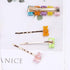 Mixed Cartoon Panda Bear Hair Clips, Gummy Bear Candy Hairpin Barrette for Kids Girls