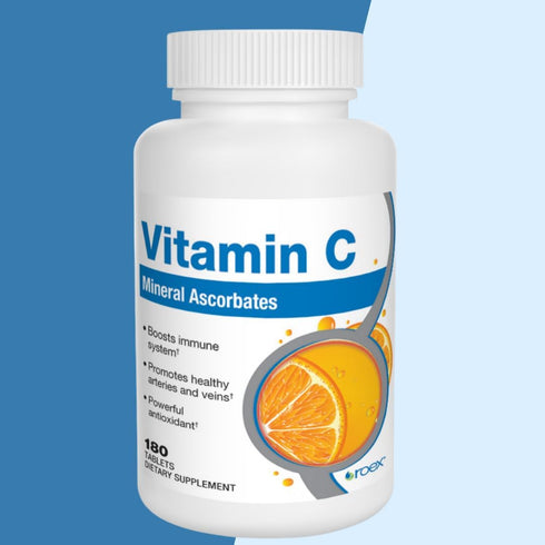 Roex Vitamins | Vitamin C Mineral Ascorbates | 180 Count, Anti-Aging, Healthy Immune System