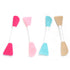4 Pcs Mask Applicator Silicone Face Brush Face Mud Cream,Clay Mask,DIY, Double-end Handheld Scoop Skin Care Make up Foundation Gel Cosmetic Tool (Red+Pink+Yellow+Blue)