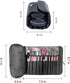 Portable Makeup Brush Storage Bag, Multi-Function Cosmetic Travel Bag, Folding Tool Protection Bag