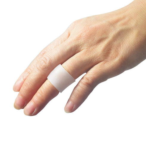 10 Pack Pinky Toe Sleeves Protectors - Small Toe Splints Covers in White, Protects from Rubbing and Pain