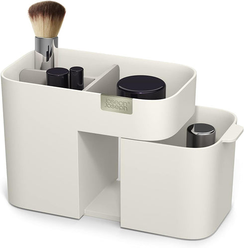 Joseph Joseph 75003 Viva Makeup Cosmetic Storage Organizer with Drawer, Small, Shell Design