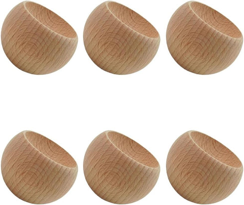 lasenersm 6 Pieces Wooden Essential Oil Diffusers Egg-Shaped Aromatherapy Diffuser Wooden Diffuser Passive