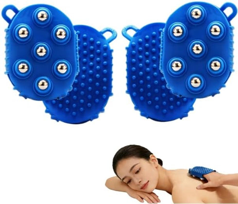VOSCHOIX Roller Ball Glove Massager, 2Pcs Lymphatic Massage Tool Gua Sha Fascia Muscle