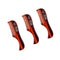 ZEUS Handmade Saw-Cut Mustache Comb for Men - Fine Tooth, Durable, Hand Polished Pocket Beard Comb (3 PACK)