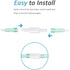 5PCS Oxygen Tubing Swivel Connector Supply, 360 Degree Swivel for Home Oxygen Concentrator Accessories