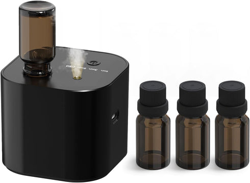 Scent Diffuser,Waterless Essential Oil Diffuser,Mini Portable Aroma Diffuser with Battery Operated,3 Mist