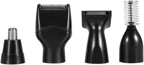 Semme Nose Hair Trimmer - 4-in-1 Rechargeable Cordless Waterproof for Men and Women, with Gift Washing Brush