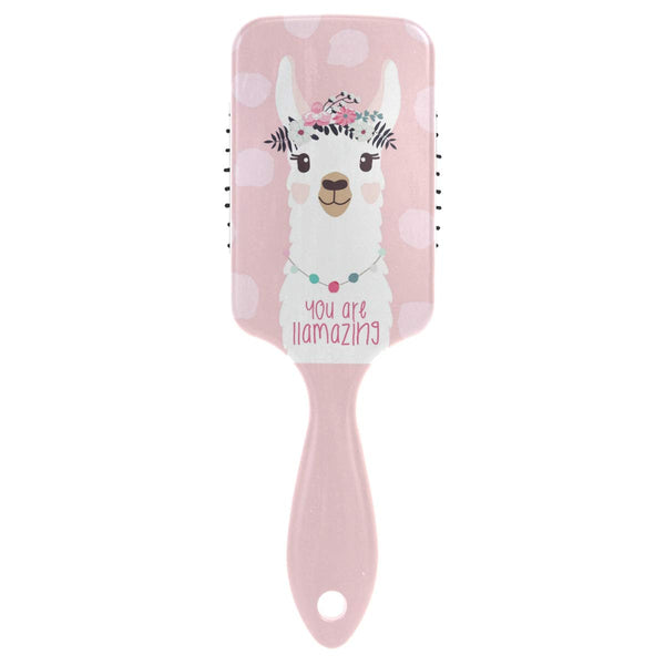 You Are Amazing Llama Hair Brush for Wet & Dry Hair, Soft Bristles for Anti Static & Frizz, Air Cushion Comb