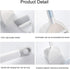 Mini Broom and Dustpan for Home Kitchen Sweeping, Kids (White+Blue)
