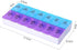 Wopanxye Weekly Pill Organizer Case, Travel Daily Medicine Box Tablet Dispenser, Twice a Day, Vitamin Container Meds