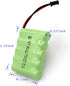 6V AA Battery Pack, Upgrade 2400mAh Rechargeable NiMH Battery Pack with Charge Cable, SM 2P Plug