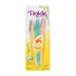 Tinkle Dermaplaning Tool, 3ct, Safe and Easy Peach Fuzz Remover, Eyebrow Trimmer with Protective Cover