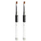 Nail Art Brushes 2PCS, Gel Polish Nail Art Design Pen Painting Tools with Nail Extension Gel Brush Builder Nail Gel Brush Nail Art Liner Brush Salon at Home DIY Manicure (Flat#6)