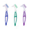 3 Pcs Denture Cleaning Brush, Portable Brushes for Denture Care, Multi-Layered Soft Bristles