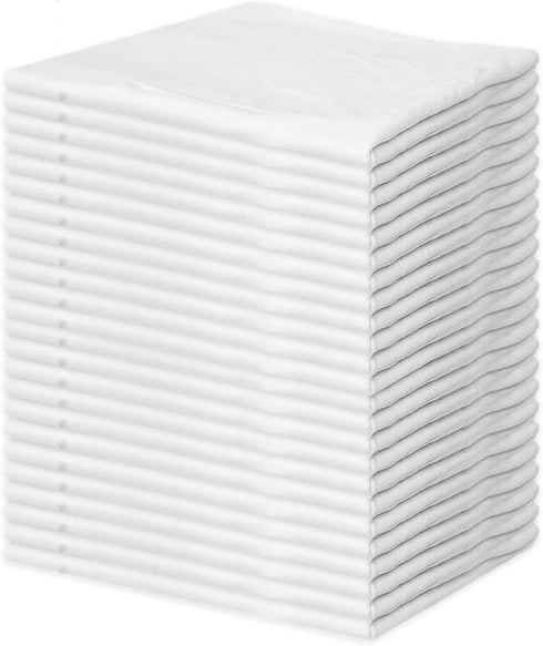 24 Pack New Lint Free Rags, 100% Cotton Cloth for Cleaning, Soft Cloth for Household, Automotive & Industrial Use