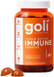 Goli Immune Vitamin Gummy, 60 Count, Elderberry, Vitamin C, D & Zinc, Vegan, Non-GMO, Gluten-Free & Gelatin-Free