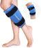 Shin Splint Ice Pack Wrap for Injuries, Reusable Gel Calf Ice Pack for Leg Pain Relief, Calf Strain, Sore Muscle