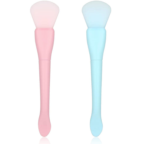 2PCS Soft Silicone Face Mask Brush Applicator, Facial Mask Spatula for Mud and Clay Skincare