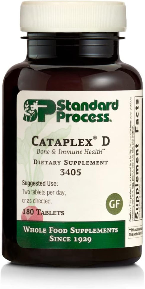 Standard Process Cataplex D - Whole Food Immune Support, Digestive Health, Bone Strength with Cholecalciferol, Calcium