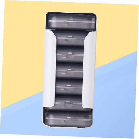Portable Weekly Pill Organizer with Compartments