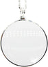 5X Magnifying Glass Pendant, 1.6" Glass Lens Dia. with 35" Alloy Necklace, Silver