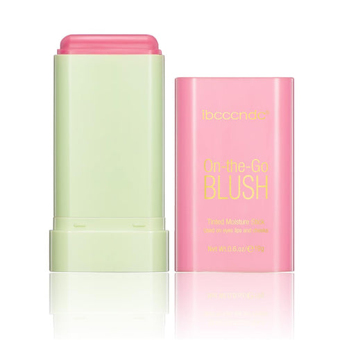 Multi-Use Makeup Blush Stick, Tinted Solid Moisturizer for Cheek, Eyes & Lips, Waterproof Natural Nude Makeup (1# Shy