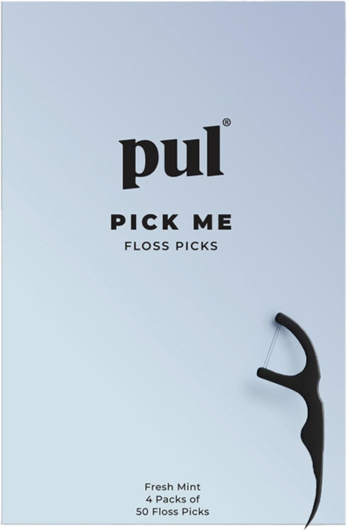 PUL Dental Floss Picks – Mint Teeth Flossers for Deep Cleaning, Removing Food Particles & Plaque, Shred-Resistant Nylon