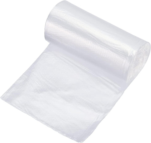 MECCANIXITY Small Trash Bags, 0.5 Gallon Garbage Bags for Desktop Mini Trash Can, 4 Rolls / 120 Counts (White)