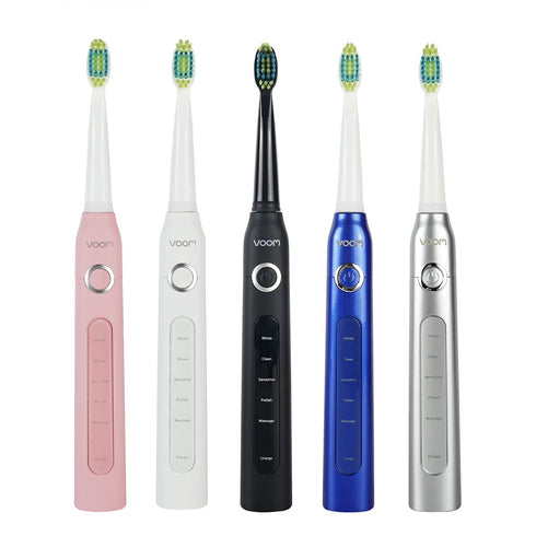 Voom Sonic Pro 5 Electric Toothbrush for Adults - Dentist Recommended Ultrasonic Toothbrush with 5 Modes